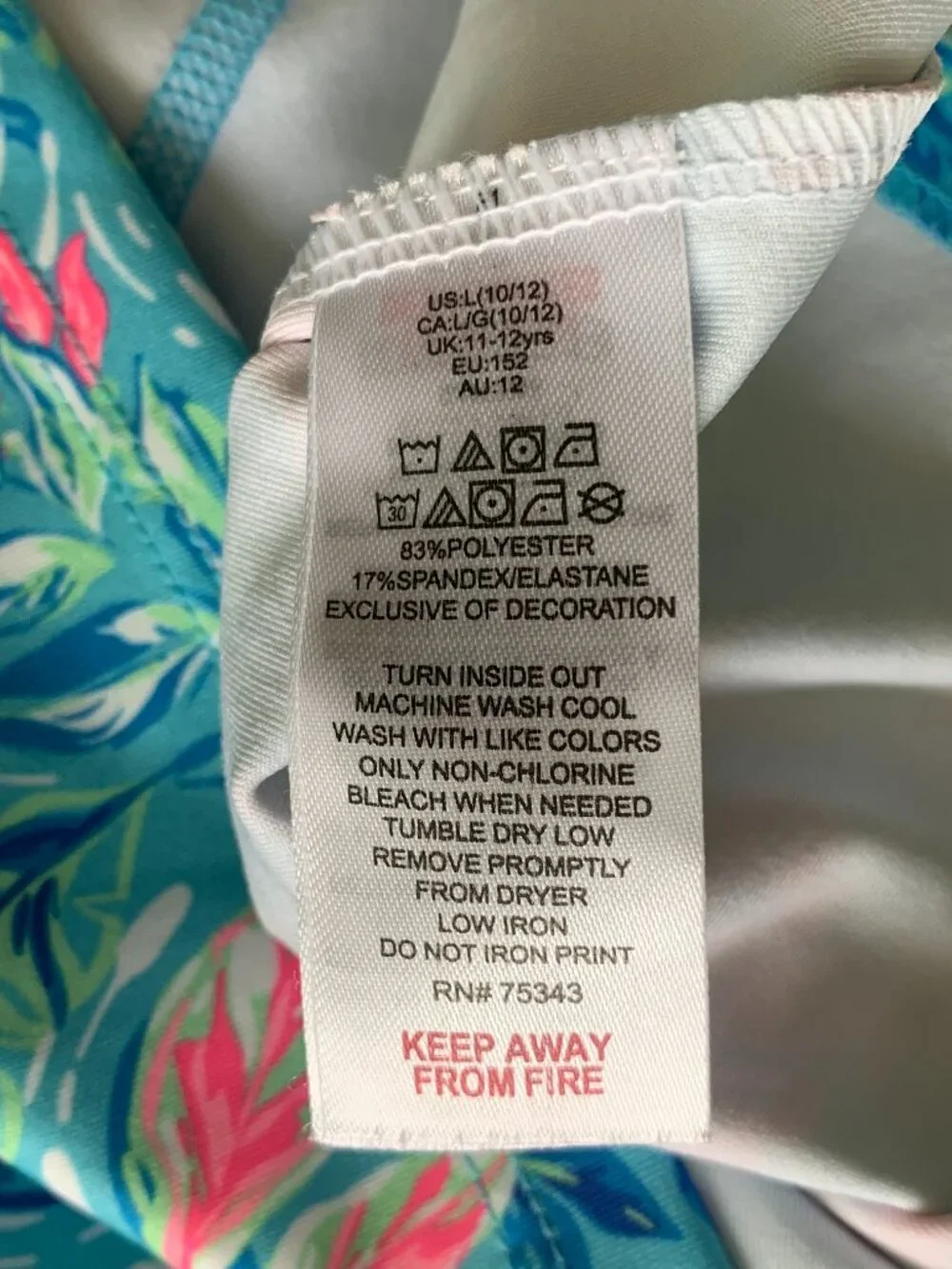Tommy Bahama Girls L 10-12 Active Dress + Unicorn Tee Tropical Floral Beach Lot
